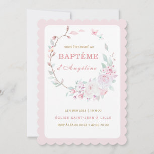 Invitation au baptême de notre fille is already in