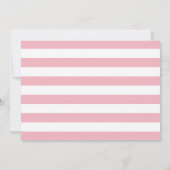 Invitation au baptême de Parties scintillant rose  (Dos)