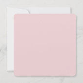 Invitation au baptême des cendres roses (Dos)