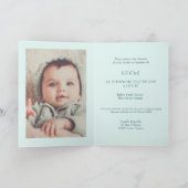 Invitation au baptême des colibris français avec p (Intérieur)