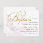 Invitation au baptême des filles (Devant / Derrière)
