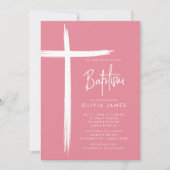 Invitation au baptême des filles de croix modernes (Devant)