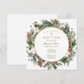 Invitation au baptême d'hiver (Devant / Derrière)