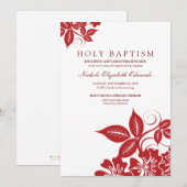 Invitation au baptême du Saint-Baptême de la canne (Devant / Derrière)