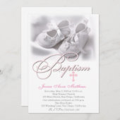 Invitation au baptême élégant et moderne (Devant / Derrière)