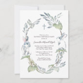 Invitation au baptême et à la fête d'anniversaire (Devant)