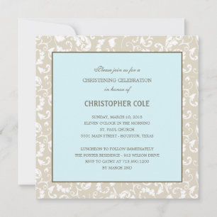 Invitation au baptême et au baptême de l'élégance