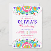 Invitation au baptême Fiesta (Devant)