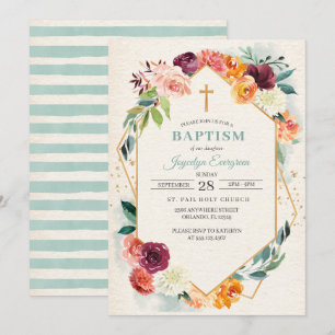 Invitation au baptême floral de l'automne russe