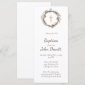 Invitation au baptême, Invitacion de bautizo para (Devant / Derrière)