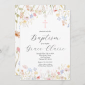 Invitation au baptême, invitation à la confirmatio (Devant / Derrière)