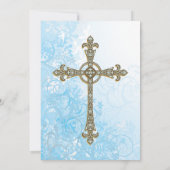 Invitation au baptême moderne (Dos)