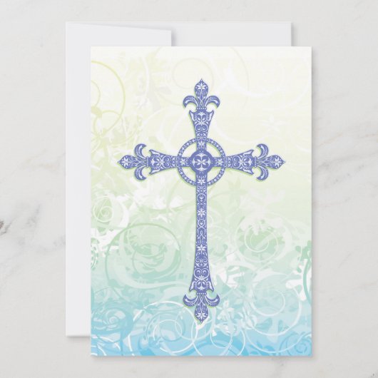 Invitation au baptême moderne (Dos)