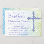 Invitation au baptême moderne (Devant / Derrière)