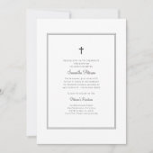 Invitation au baptême moderne et minimaliste (Devant)