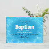 Invitation au baptême pour adultes (Debout devant)