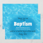 Invitation au baptême pour adultes (Devant / Derrière)