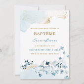 Invitation au baptême pour un garçon (Devant)