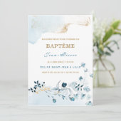 Invitation au baptême pour un garçon (Debout devant)