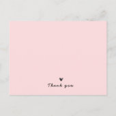 Invitation au baptême rose, Baptême (Dos)