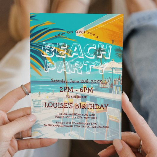 Invitation au Bar de la Plage et à la Soirée de la
