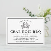 Invitation au barbecue à bouillir le crabe de Jard (Debout devant)