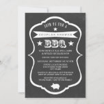 Invitation au barbecue Chalkboard Couples Shower<br><div class="desc">Invitation au barbecue Chalkboard Couples Shower</div>