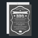Invitation au barbecue Chalkboard Couples Shower<br><div class="desc">Invitation au barbecue Chalkboard Couples Shower</div>