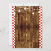 Invitation au barbecue de la Fête des pères Rustic (Dos)