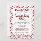 Invitation au barbecue de la fête du Canada (Devant)