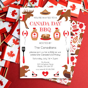 Invitation au barbecue de la fête du Canada