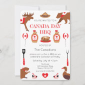 Invitation au barbecue de la fête du Canada (Devant)