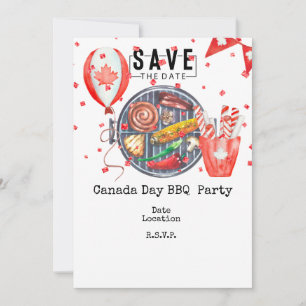 Invitation au barbecue de la fête du Canada Économ