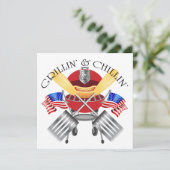 Invitation au barbecue de la police : Grillades et (Debout devant)