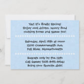 Invitation au barbecue de printemps Bash (Dos)