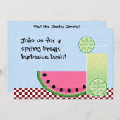 Invitation au barbecue de printemps Bash (Devant / Derrière)