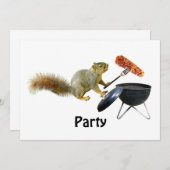 Invitation au barbecue d'écureuil (Devant / Derrière)