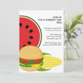 Invitation au barbecue d'été (Debout devant)