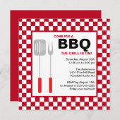 Invitation au barbecue d'été (Devant / Derrière)