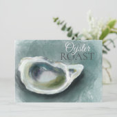 Invitation au barbecue d'huîtres peintes (Debout devant)