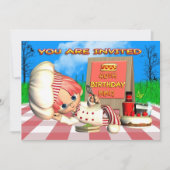 Invitation au barbecue du 40e anniversaire (Devant)