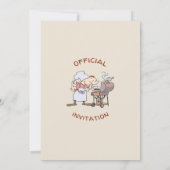 Invitation au barbecue du salon de caricature élég (Dos)