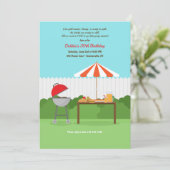 Invitation au barbecue jardin (Debout devant)