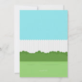 Invitation au barbecue jardin (Dos)