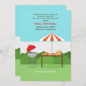 Invitation au barbecue jardin (Devant / Derrière)