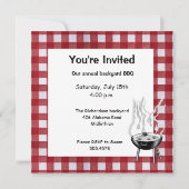 Invitation au barbecue jardin (Dos)