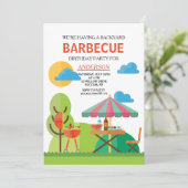 Invitation au barbecue jardin (Debout devant)
