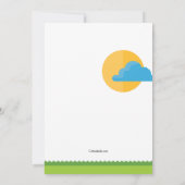 Invitation au barbecue jardin (Dos)