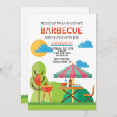 Invitation au barbecue jardin (Devant / Derrière)