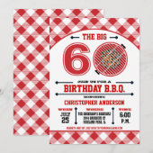 Invitation au barbecue pour 60 ans (Devant / Derrière)